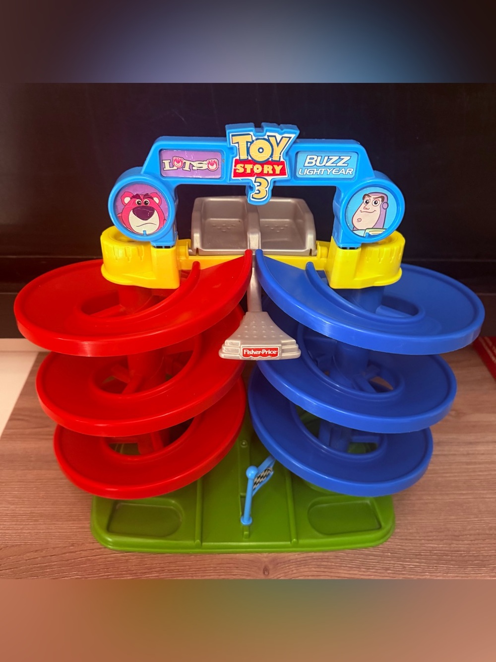 Fisher-Price Toy Story 3 Red & Blue Spiral Car Ramp Playset